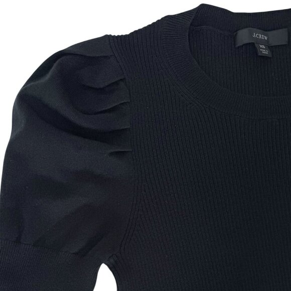 J. Crew Black Ribbed Long Sleeve Sweater - Picture 9 of 9